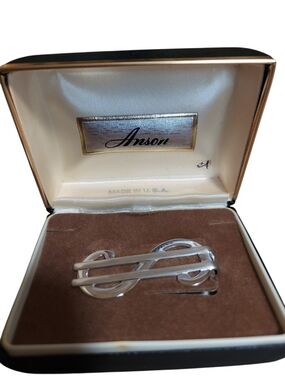 Vintage Anson NOS Dollar Sign Money Clip Made USA Original Box 1960s Rare